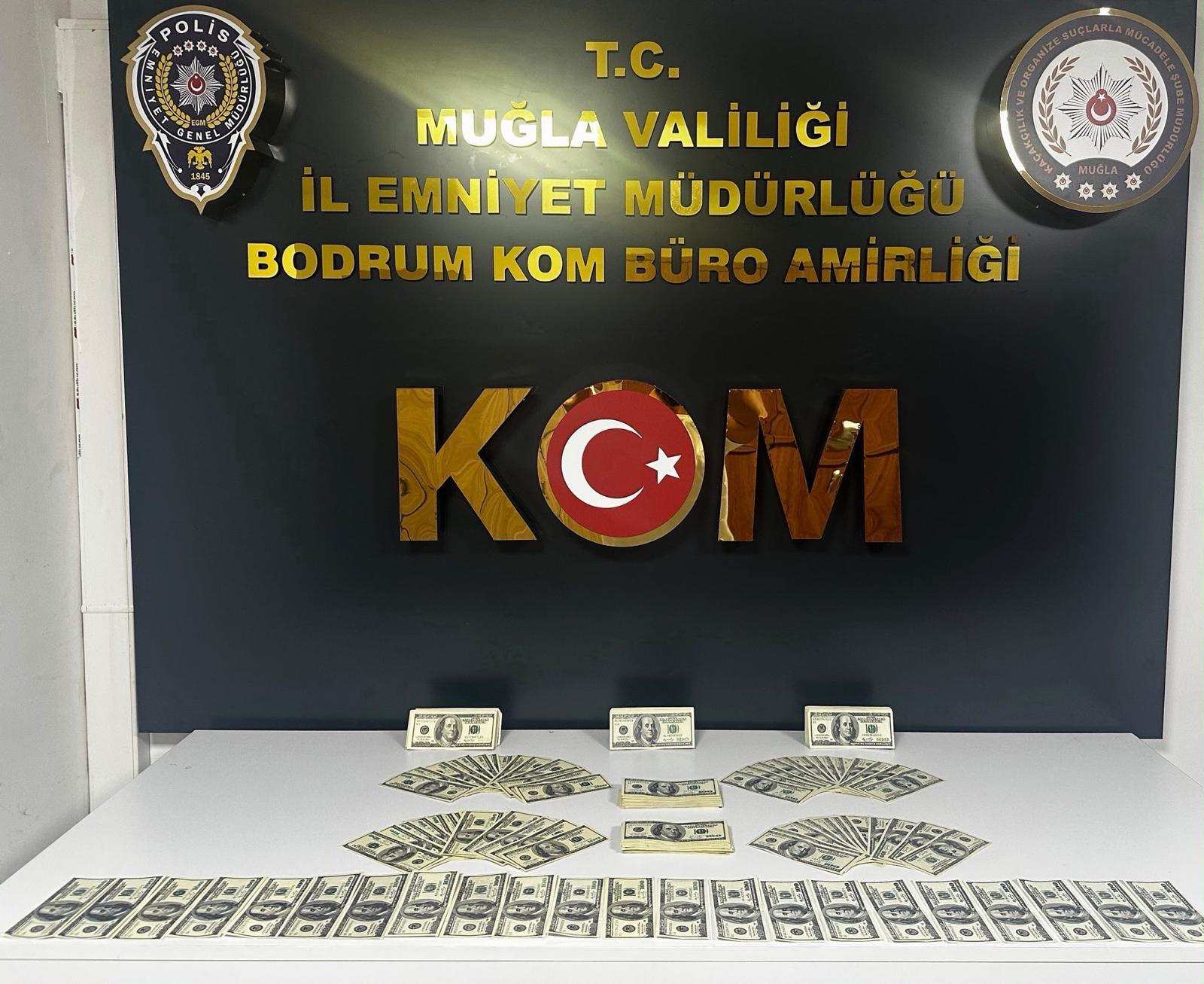 BODRUM’DA 46 BİN 200 SAHTE DOLAR ELE GEÇİRİLDİ
